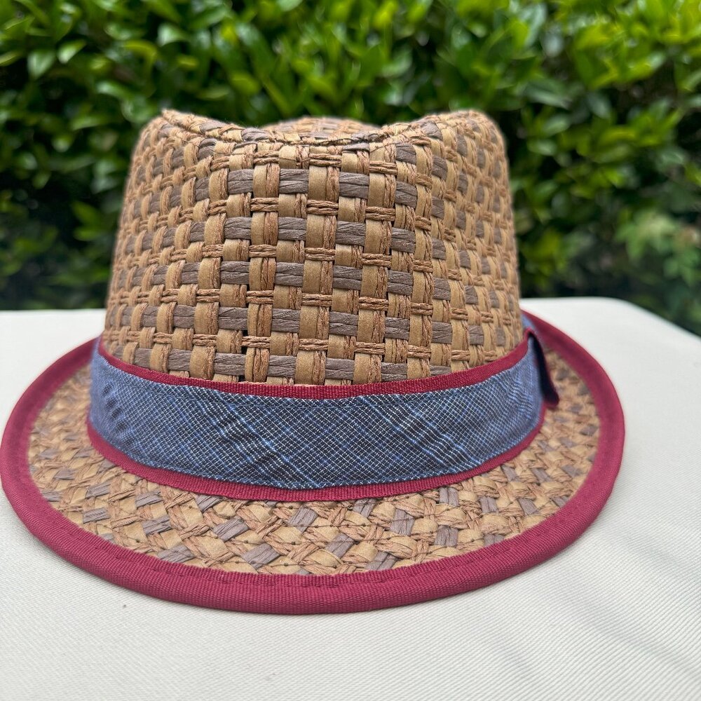Cremieux 100% Paper Straw Fedora Hat  L/XL